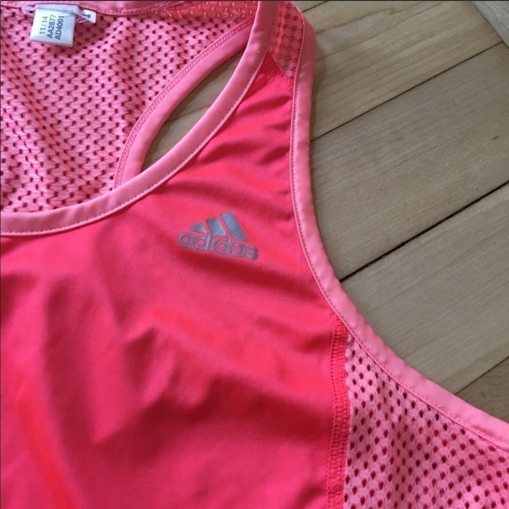 Adidas Pink Racerback Tank Size Small - Picture 2 of 4